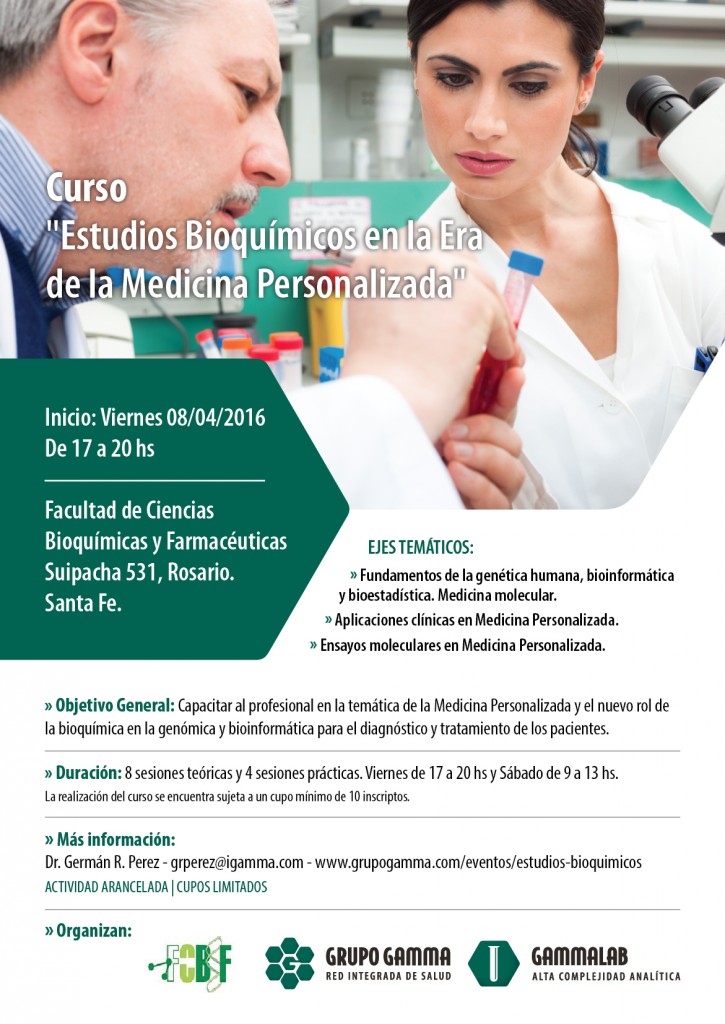 Curso Estudios Bioquimicos en la Era de la Medicina Personalizada