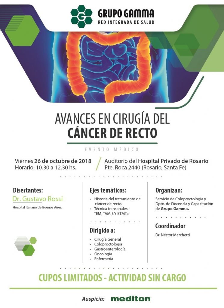 Avances en cirugía del cáncer de recto - Grupo Gamma